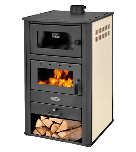 BLIST Kamin na čvrsto gorivo sa rernom BRM 12-14kW Bež 003239
