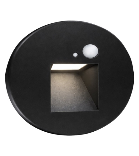 MASTER Lampa za stepenice sa senzorom 3W 4000K SGS R80SQ crna