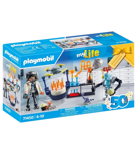 PLAYMOBIL Igračka naučnici sa robotima City Life 71450