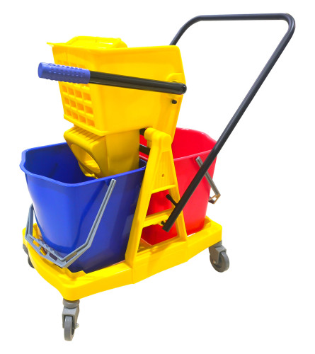 MASTER Kolica za či&scaron;ćenje sa 2 kante 34L žuta 261356