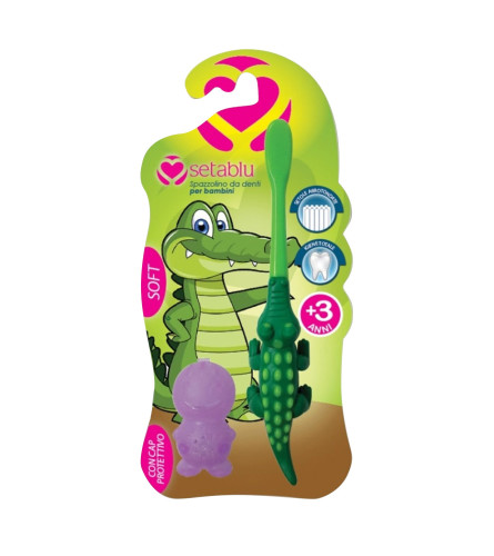 SETABLU Četkica dječija za zube SOFT BABY Krokodil