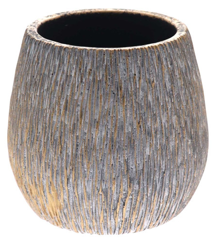 MASTER Vazna keramička 14,5x14,5x14cm HY2200SN 260860 zlatna/bijela