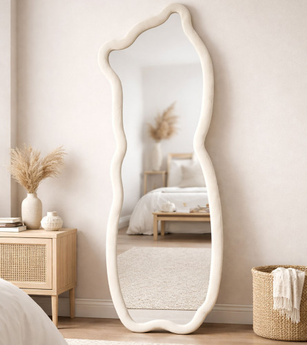 MASTER Ogledalo ovalno 60x160cm pli&scaron; 260778 cream