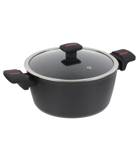 BAKERS SECRET Šerpa sa poklopcem RED DOT 24cm BS11579