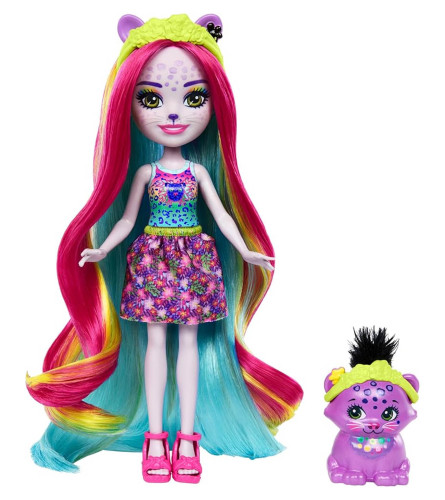 MATTEL Igračka lutka Enchantimals Persida panther sa ljubimcem HTJ69