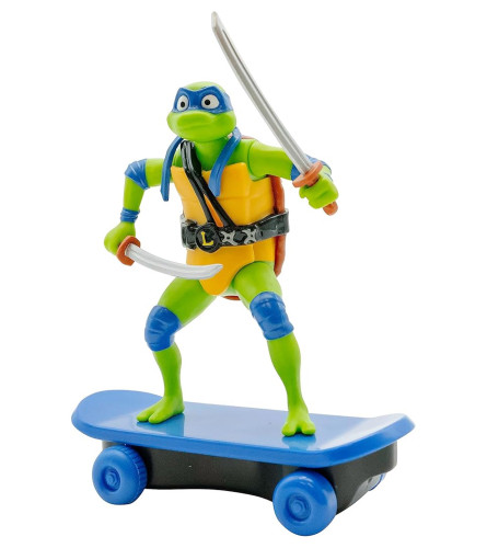 NICKELODEON Igračka nindža kornjača Leonardo na skejtbordu 71059