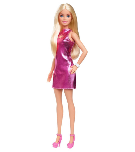 MATTEL Igračka lutka Barbie u pink srce haljini