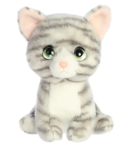 MASTER Igračka pli&scaron;ana Mačka 18cm 33754 siva