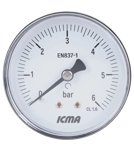 ICMA Manometar 1/4" 63mm 0-6 bara 243