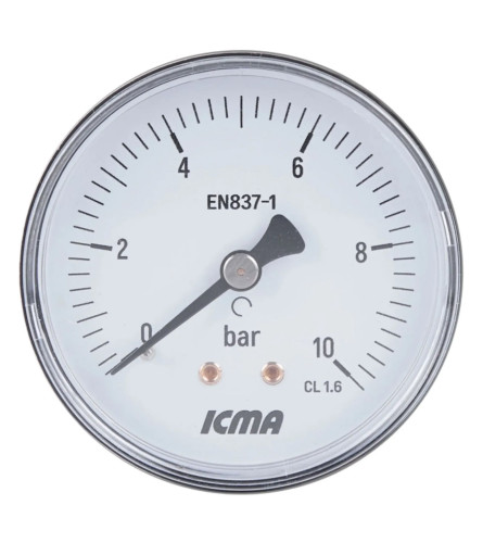 ICMA Manometar 1/4" 63mm 0-10 bara 243