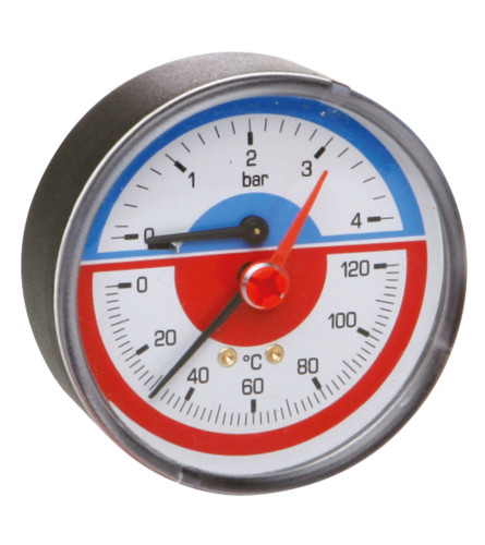 ICMA Termomanometar 1/2" 80mm 0-6BAR 259
