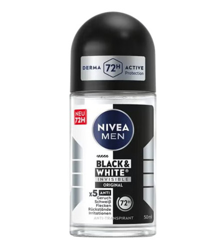 NIVEA Deo roll on mu&scaron;ki Black&White 50ml
