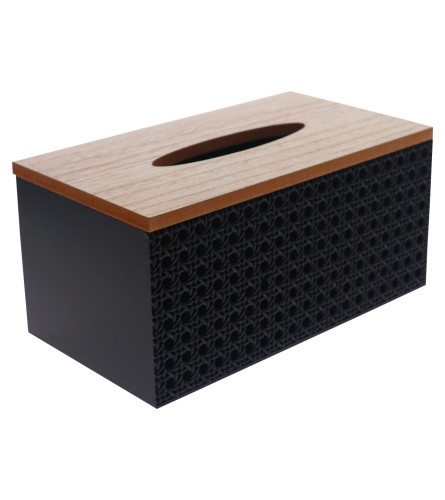 MASTER Kutija za maramice MDF 24x13x11,5cm 25AB1289 crna