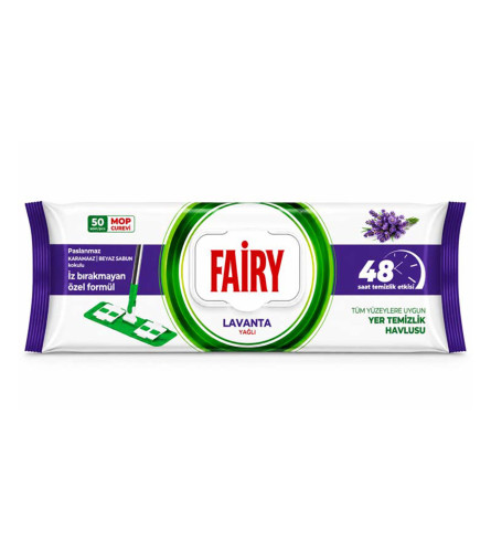 FAIRY Maramice vlažne za mop LAVANDA 50/1