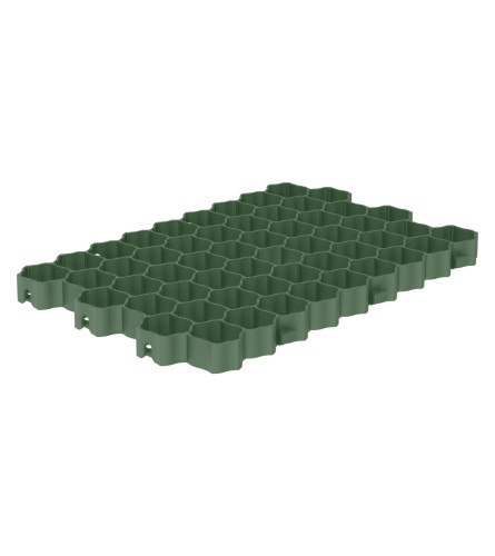Qbrick Re&scaron;etka PVC za travu 600x400x40mm zelena
