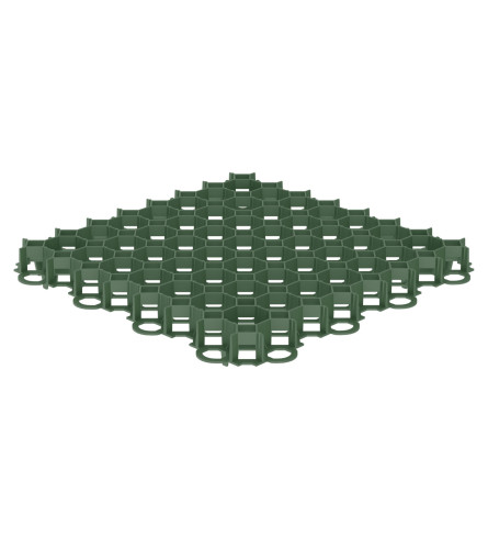 Qbrick Re&scaron;etka PVC za travu 500x500x40mm zelena