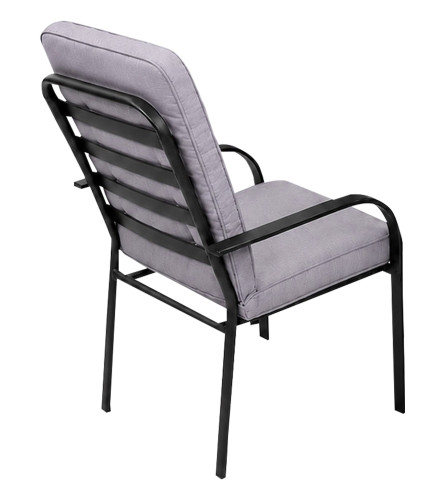 MASTER Stolica metalna 70x56.5x89cm sa sivim jastukom WMCC-001
