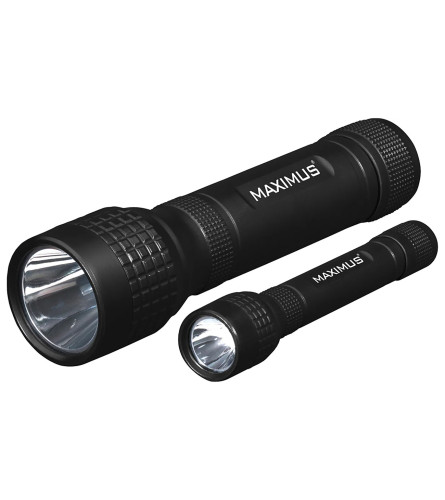 MAXIMUS Lampe baterijske 2/1 + 8 baterija 90/60LM LED M-FL-024 DU-H