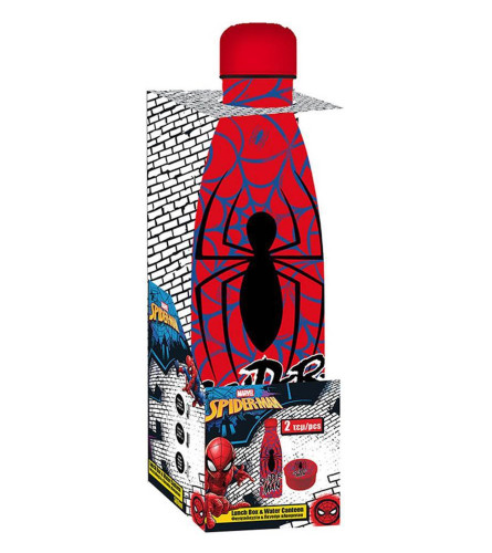 DIAKAKIS Kutija za užinu + inox boca set SPIDERMAN 508792