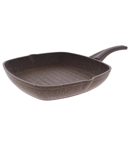 OMS Tava granitna grill 28x28cm 3212.00.07-1 smeđa