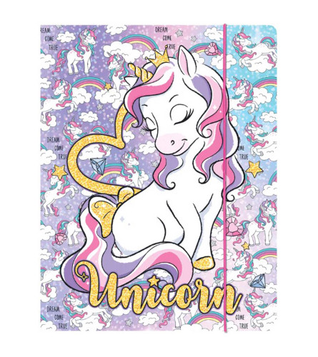 MASTER Fascikla A4 LUX sa gumom UNICORN 600g 6116
