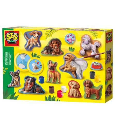 SES Igračka izrada i bojenje figura pasa Set 9/1 01294