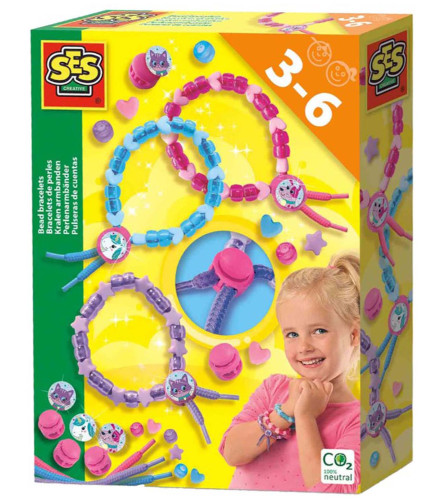 SES Igračka kreativni set izrada narukvica od perlica 14047
