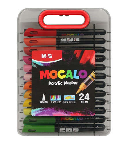 M&G Markeri akrilni Liquid Roller Brush 24 boje MOCALO APMT80H3