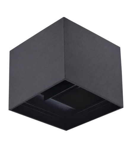MASTER Lampa LED zidna Alu 4000K LWL-D-2x5W crna
