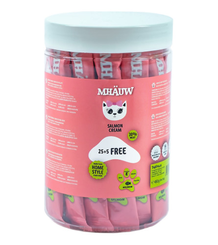MHAUW Hrana za mačke mesni narezak sa lososom 30x15g MS30