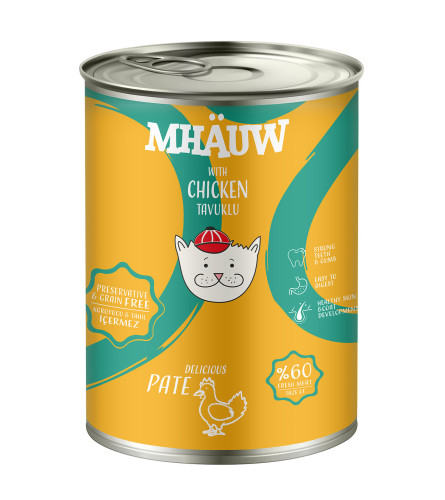 MHAUW Hrana za mačke mesni narezak sa piletinom 400g MCPC400
