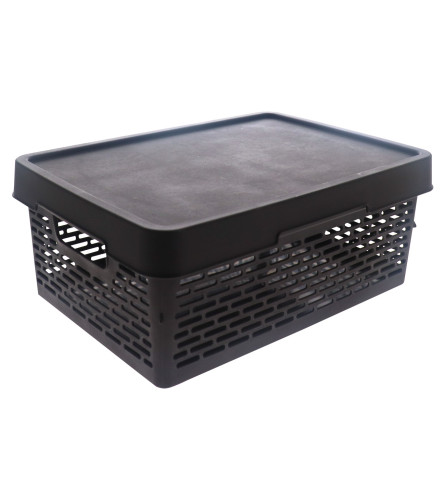 QUTU Korpa za ve&scaron; 12L 26x37.5x15.5cm Q Basket smeđa