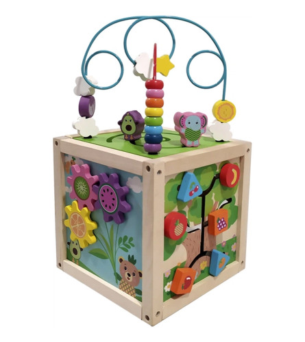 HASBRO Igračka Didaktička Kocka za bebe drvena 43120081