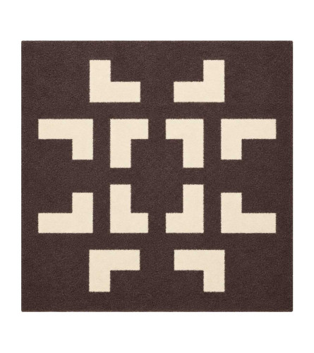 MASTER Tepih Kocka 96x96cm RE3710450-5 smeđa-krem